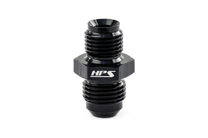 HPS Performance AN Male to Inverted Flare Male Power Steering Adapter, Aluminum, Black