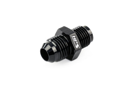 HPS Performance AN Male to Inverted Flare Male Power Steering Adapter, Aluminum, Black