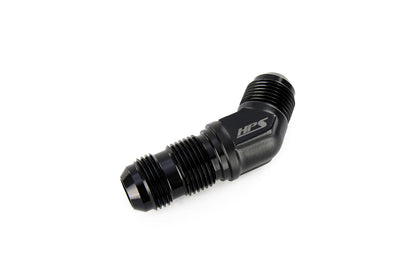 HPS Performance AN Male to Male Bulkhead Adapter, Aluminum, Black