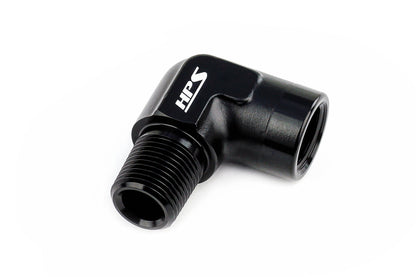 HPS Performance NPT Male To NPT Female Adapter, Aluminum, Black