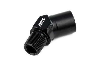 HPS Performance NPT Male To NPT Female Adapter, Aluminum, Black