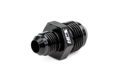 HPS Performance AN Male To Male Reducer Union Coupler Adapter, Aluminum, Black