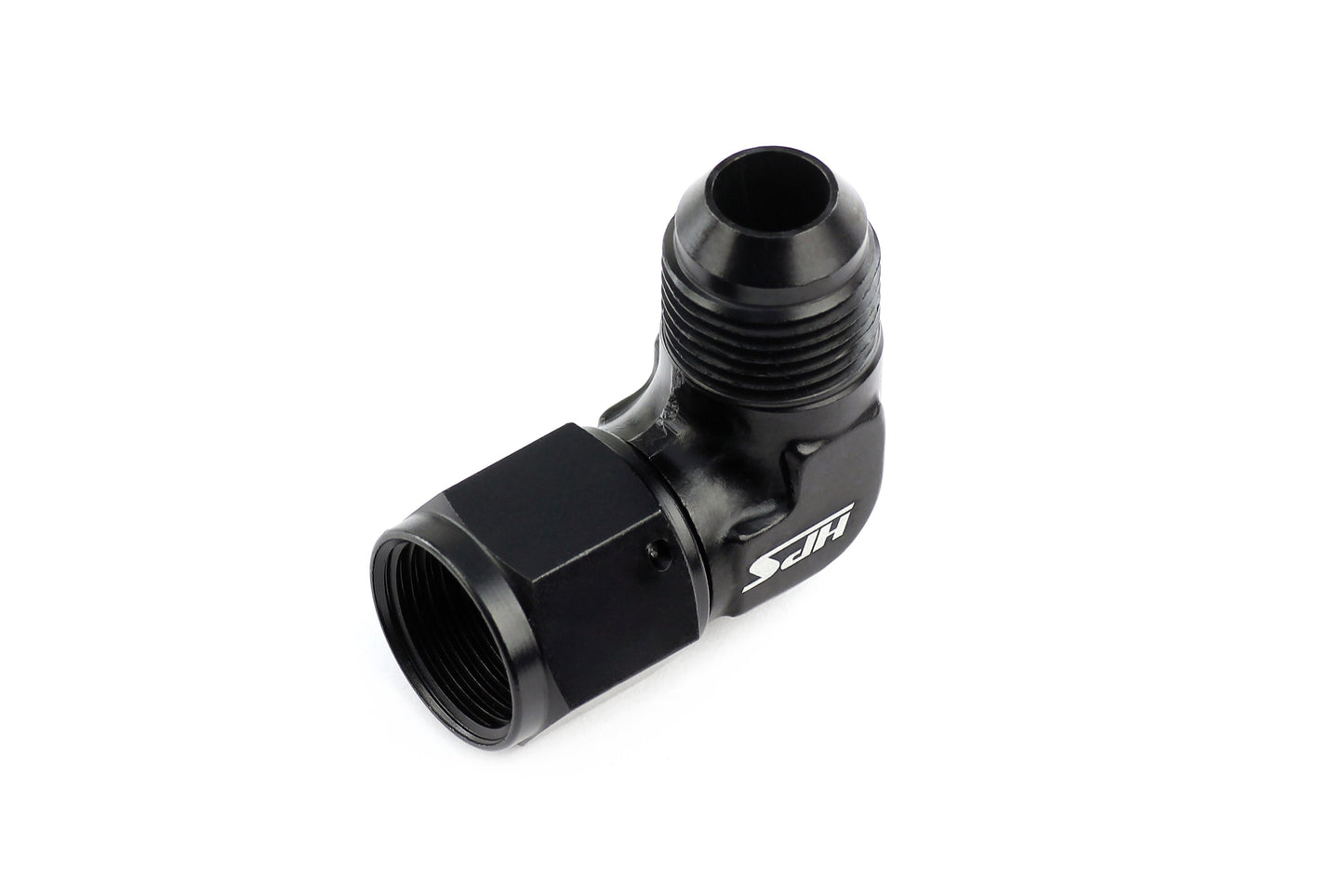 HPS Performance AN Male to Female Swivel Adapter, Aluminum, Black
