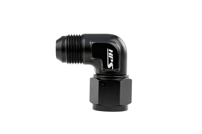 HPS Performance AN Male to Female Swivel Adapter, Aluminum, Black