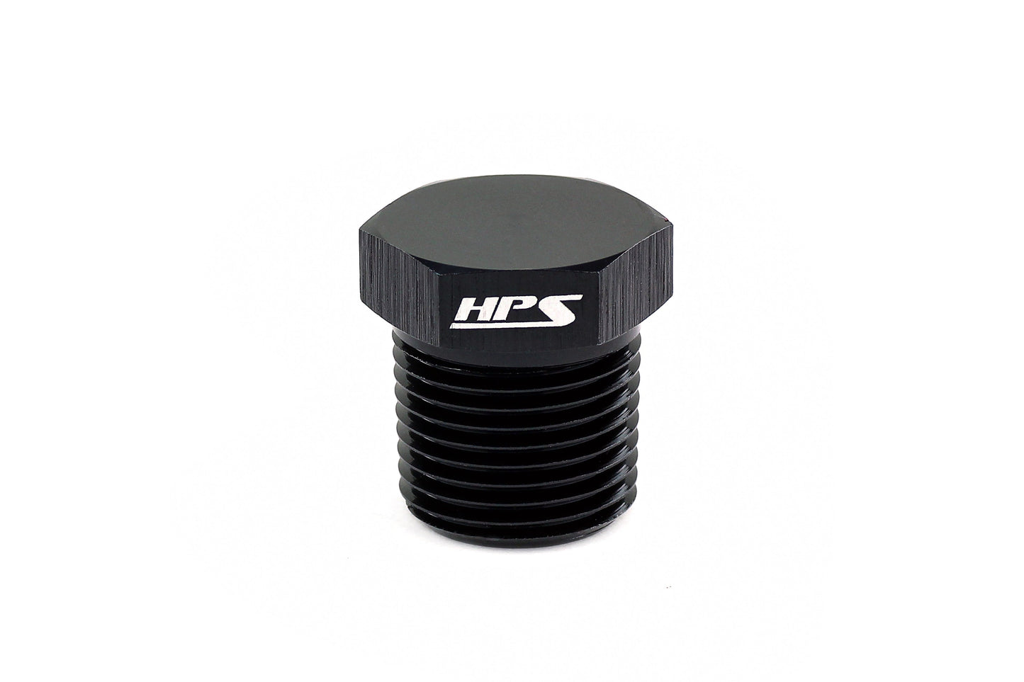 HPS Performance AN Fittings NPT Plug, Aluminum, Black