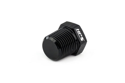 HPS Performance 1/8 1/4 3/8 1/2 NPT Plug Aluminum Black