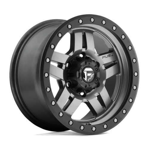 Fuel Offroad D558 ANZA Matte Gunmetal Black Bead Ring 16x8 +1 6x139.7mm 108mm