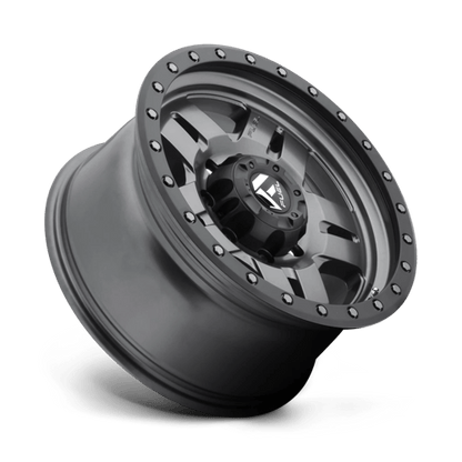Fuel Offroad D558 ANZA Matte Gunmetal Black Bead Ring 17x8.5 -6 5x127mm 78.1mm