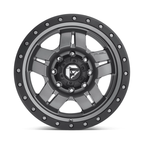 Fuel Offroad D558 ANZA Matte Gunmetal Black Bead Ring 17x8.5 -6 5x127mm 78.1mm
