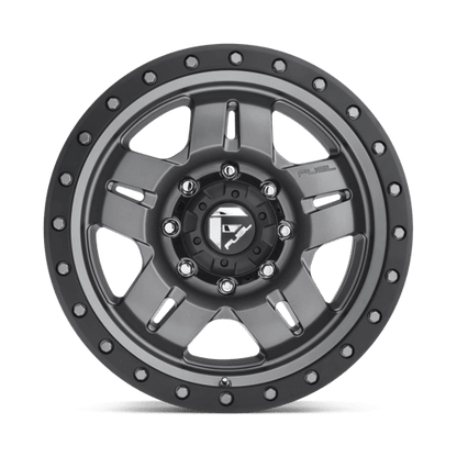 Fuel Offroad D558 ANZA Matte Gunmetal Black Bead Ring 17x8.5 -6 5x127mm 78.1mm