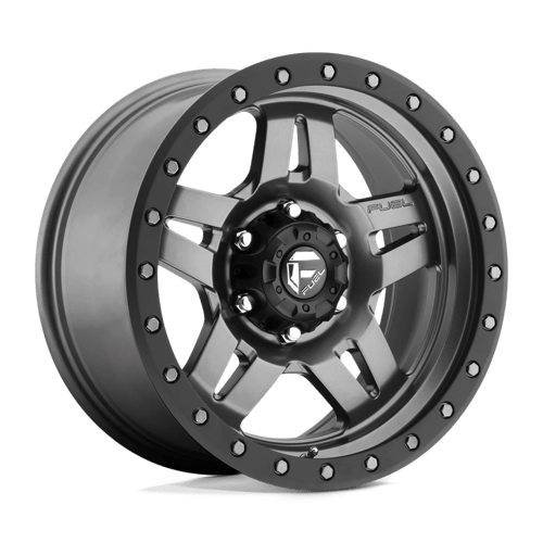 Fuel Offroad D558 ANZA Matte Gunmetal Black Bead Ring 17x8.5 +6 6x139.7mm 108mm