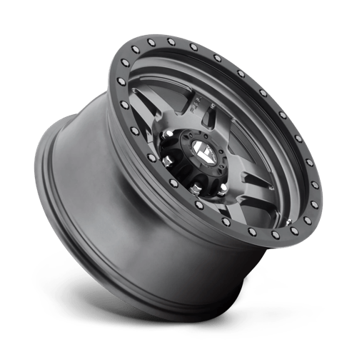 Fuel Offroad D558 ANZA Matte Gunmetal Black Bead Ring 17x8.5 +6 6x139.7mm 108mm