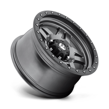 Fuel Offroad D558 ANZA Matte Gunmetal Black Bead Ring 17x8.5 +6 6x139.7mm 108mm