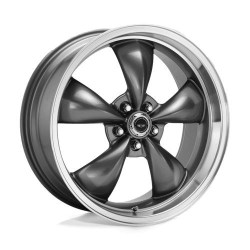 American Racing AR105 TORQ THRUST M Anthracite W/ Machined Lip 16x7 +35 5x114.3mm 72.6mm