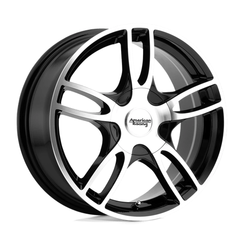 American Racing AR919 ESTRELLA 2 Gloss Black Machined 15x7 +35 5x100|5x105mm 72.6mm
