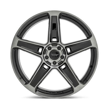 American Racing AR936 Gloss Black W/ Gray Tint 20x10.5 +22 5x115mm 72.6mm