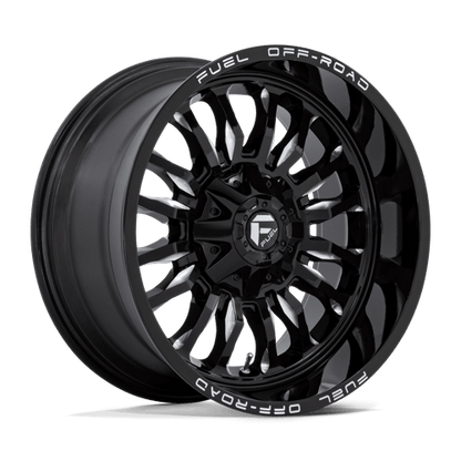 Fuel Offroad D795 ARC Gloss Black Milled 20x10 -18 6x135|6x139.7mm 106.1mm