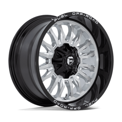 Fuel Offroad D798 ARC Silver Brush Face W/ Blk Lip 20x10 -18 6x135|6x139.7mm 106.1mm