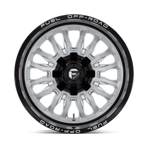Fuel Offroad D798 ARC Silver Brush Face W/ Blk Lip 20x10 -18 6x135|6x139.7mm 106.1mm