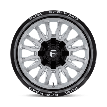 Fuel Offroad D798 ARC Silver Brush Face W/ Blk Lip 20x10 -18 6x135|6x139.7mm 106.1mm