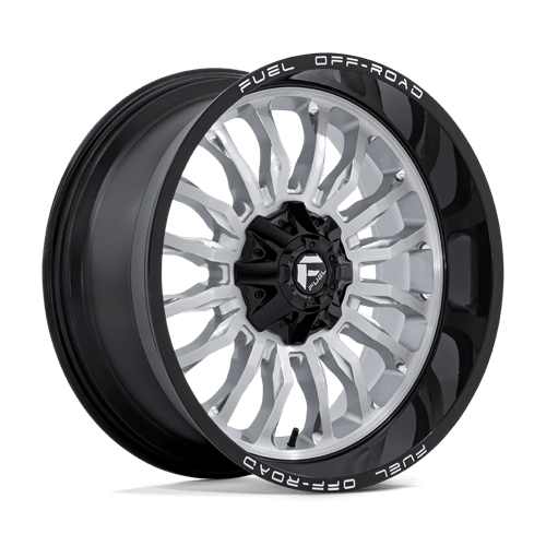 Fuel Offroad D798 ARC Silver Brush Face W/ Blk Lip 22x10 -18 6x135|6x139.7mm 106.1mm