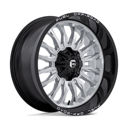 Fuel Offroad D798 ARC Silver Brush Face W/ Blk Lip 22x10 -18 6x135|6x139.7mm 106.1mm