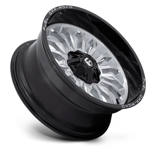 Fuel Offroad D798 ARC Silver Brush Face W/ Blk Lip 22x10 -18 6x135|6x139.7mm 106.1mm