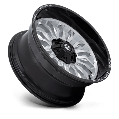 Fuel Offroad D798 ARC Silver Brush Face W/ Blk Lip 22x10 -18 6x135|6x139.7mm 106.1mm
