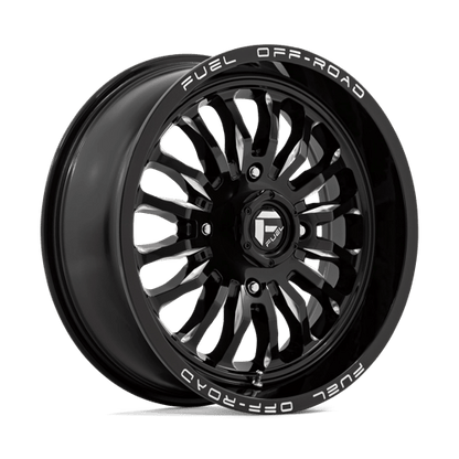 Fuel Offroad D821 ARC UTV Gloss Black Milled 18x7 +13 4x156mm 132mm