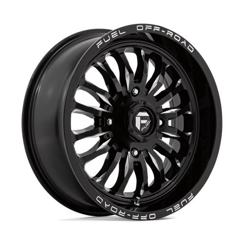 Fuel Offroad D821 ARC UTV Gloss Black Milled 20x7 +13 4x137mm 110.1mm
