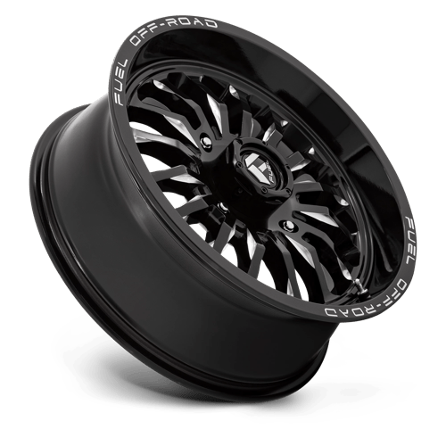 Fuel Offroad D821 ARC UTV Gloss Black Milled 18x7 +13 4x156mm 132mm