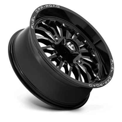 Fuel Offroad D821 ARC UTV Gloss Black Milled 18x7 +13 4x137mm 110.1mm