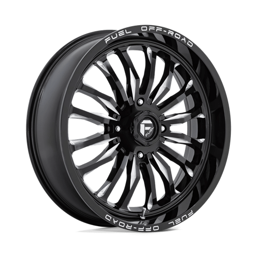 Fuel Offroad D821 ARC UTV Gloss Black Milled 22x7 +13 4x156mm 132mm