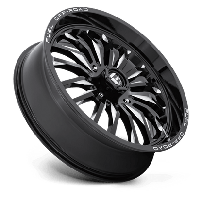 Fuel Offroad D821 ARC UTV Gloss Black Milled 22x7 +13 4x137mm 110.1mm