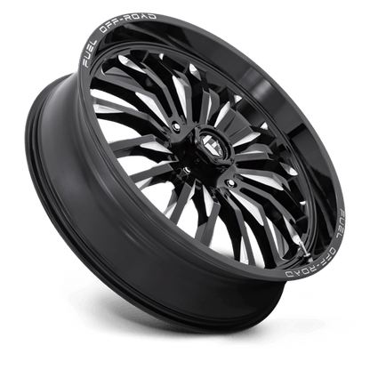 Fuel Offroad D821 ARC UTV Gloss Black Milled 24x7 +13 4x156mm 132mm