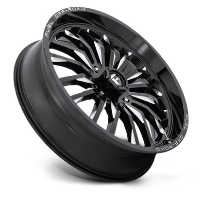 Fuel Offroad D821 ARC UTV Gloss Black Milled 24x7 +13 4x137mm 110.1mm