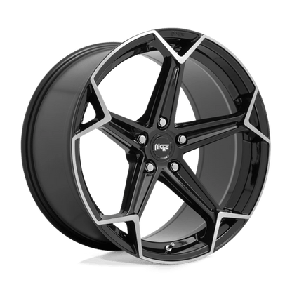 Niche N259 ARROW Gloss Black Brushed 20x10.5 +40 5x114.3mm 72.6mm