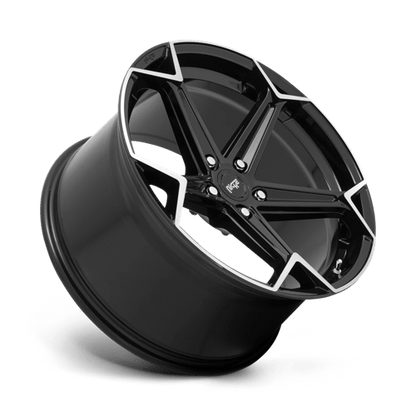 Niche N259 ARROW Gloss Black Brushed 20x10.5 +40 5x112mm 66.6mm