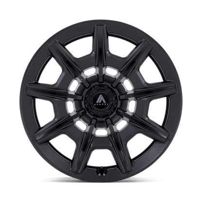 Asanti Black AB041 ESQUIRE Satin Black Gloss Black Face 22x10.5 +18 5x115|5x120mm 74.1mm