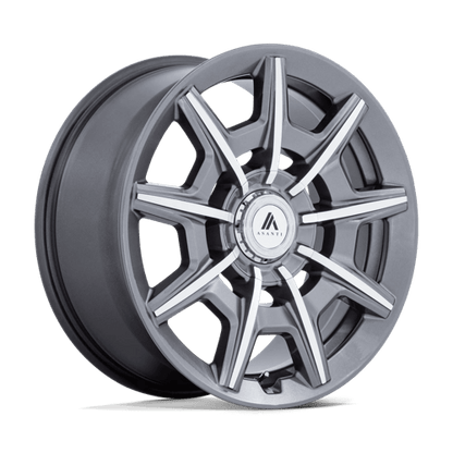 Asanti Black AB041 ESQUIRE Gloss Anthracite Bright Mach 20x10.5 +38 5x112|5x120mm 74.1mm
