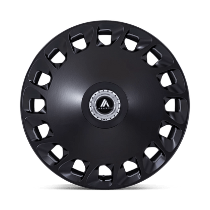 Asanti Black AB045 ARISTOCRAT Matte Black 20x10.5 +18 Custom 72.6mm