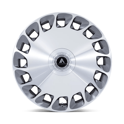 Asanti Black AB045 ARISTOCRAT Gloss Platinum Bright Mach Fc 20x9 +35 5x112|5x114.3mm 72.6mm