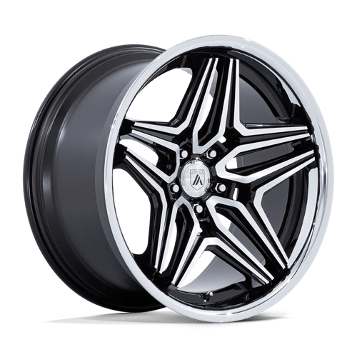 Asanti Black AB046 DUKE Gloss Black Machined 20x10.5 +18 Custom 72.6mm
