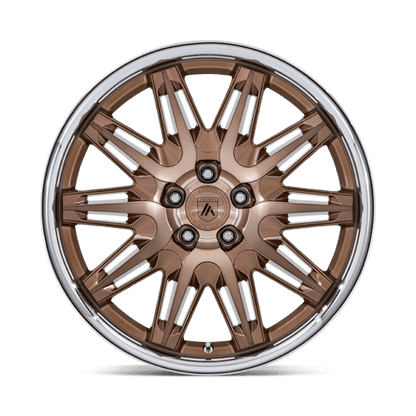 Asanti Black AB047 IMPERATOR Bronze Machined W/ Ss Lip 20x10.5 +38 5x120mm 72.6mm