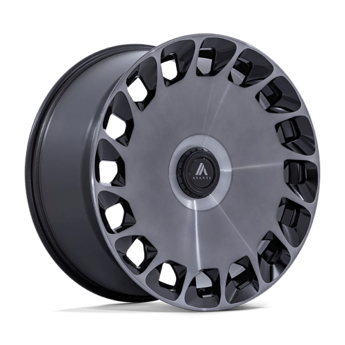 Asanti Black AB045 ARISTOCRAT Gloss Black Machined Fc W/ Ddt 24x10 +35 5x120mm 72.6mm