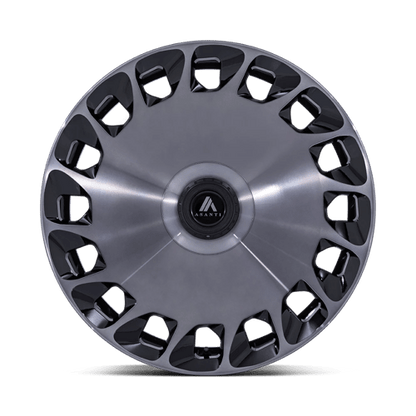Asanti Black AB045 ARISTOCRAT Gloss Black Machined Fc W/ Ddt 24x10 +15 Custom 72.6mm