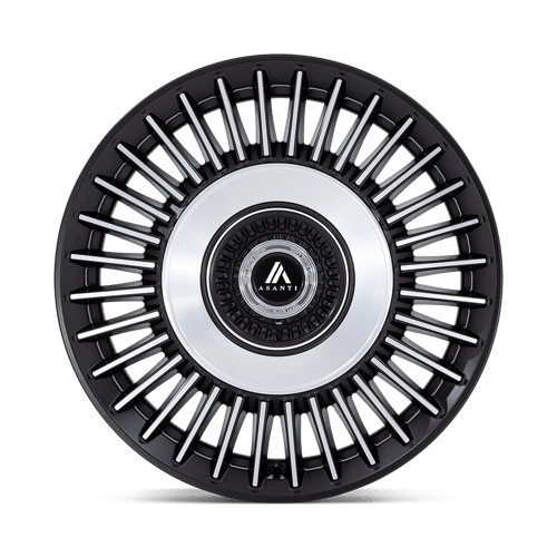 Asanti Black AB040 TIARA Satin Black Bright Mach Face 20x9 +45 5x108|5x112mm 72.6mm