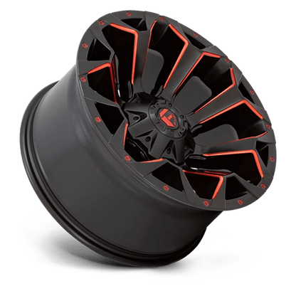 Fuel Offroad D787 ASSAULT Matte Black Red Milled 17x9 +1 5x114.3|5x127mm 78.1mm