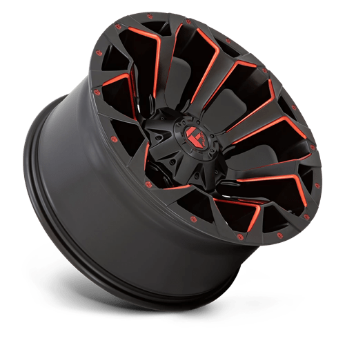 Fuel Offroad D787 ASSAULT Matte Black Red Milled 20x10 -22 6x135|6x139.7mm 106.1mm
