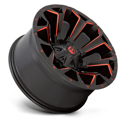 Fuel Offroad D787 ASSAULT Matte Black Red Milled 22x10 -18 5x114.3|5x127mm 78.1mm